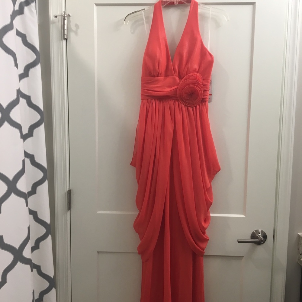 NWT Orange long Formal Dress